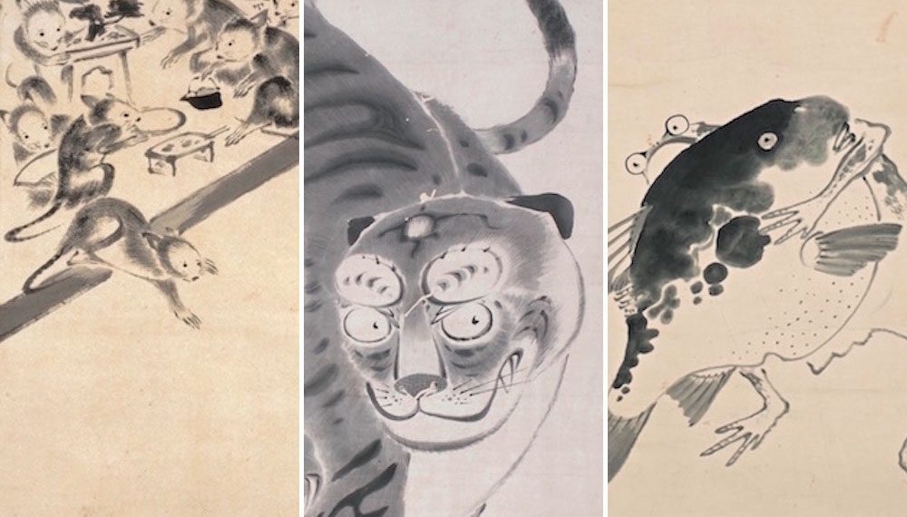 驚くべき観察力。伊藤若冲のゆるっとかわいいモノクロアニマルズ | 藝